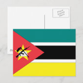Mozambique vlag briefkaart (Voorkant / Achterkant)