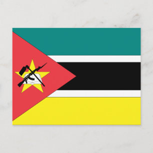 Mozambique vlag briefkaart