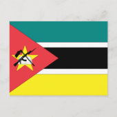 Mozambique vlag briefkaart (Voorkant)