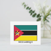 Mozambique vlag briefkaart (Staand voorkant)