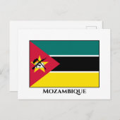Mozambique vlag briefkaart (Voorkant / Achterkant)
