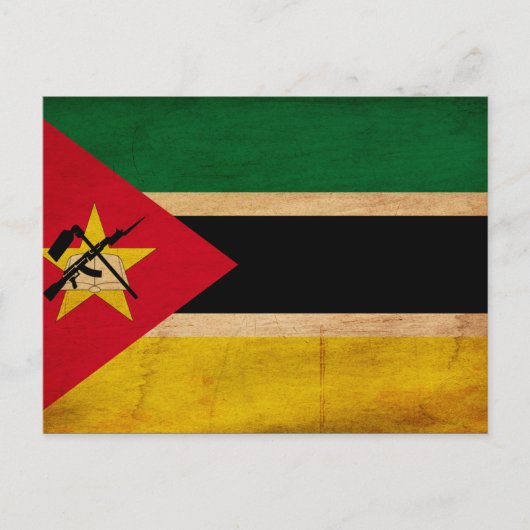 Mozambique vlag briefkaart (Voorkant)