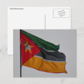 mozambique vlag briefkaart (Voorkant / Achterkant)
