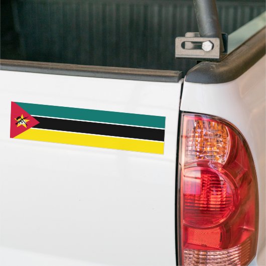 Mozambique vlag bumpersticker (Op Truck)