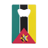 Mozambique vlag creditkaart flessenopener (Voorkant)