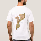 Mozambique vlag en kaart T-Shirt (Achterkant)