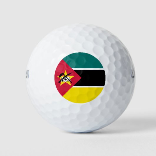 Mozambique vlag golfballen (Voorkant)