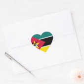 Mozambique vlag hart sticker (Envelop)