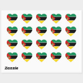 Mozambique Vlag Hart Sticker (Vel)