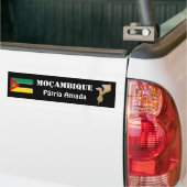 Mozambique Vlag + Kaart Bumpersticker (Op Truck)