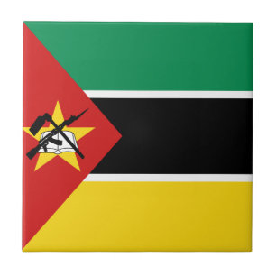 Mozambique Vlag Keramische Tegels Tegeltje