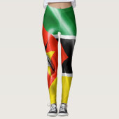 Mozambique vlag leggings (Voorkant)