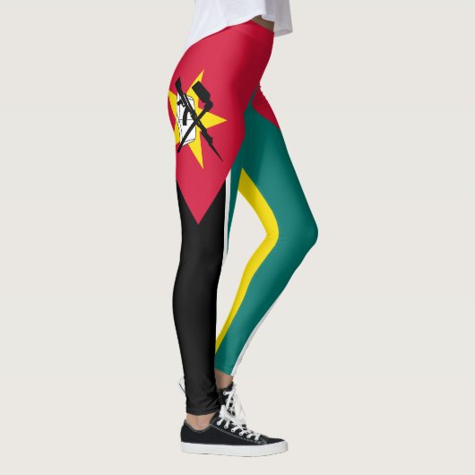 Mozambique vlag leggings (Rechts)