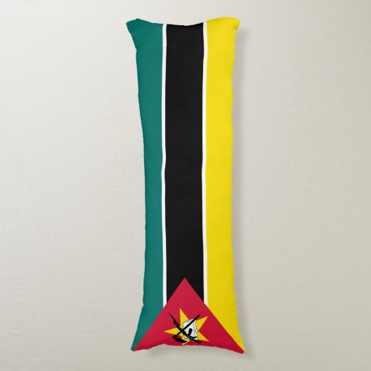 Mozambique vlag lichaamskussen (Voorkant Verticaal)