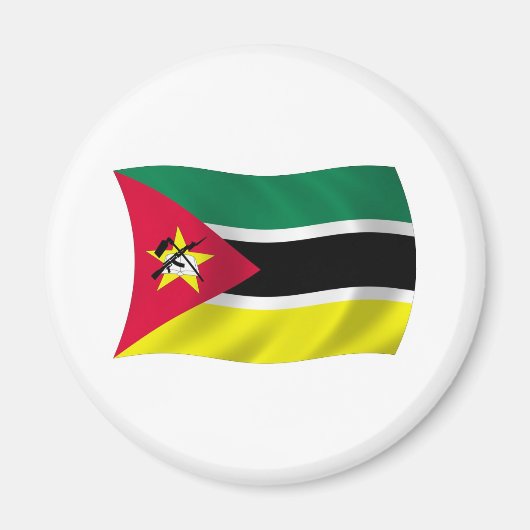 Mozambique Vlag Magneet (Voorkant)