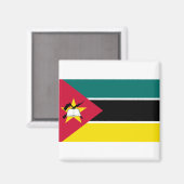 Mozambique vlag magneet (Voorkant / Achterkant)