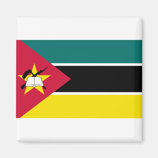 Mozambique vlag magneet (Voorkant)