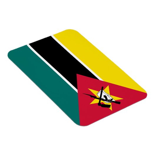 Mozambique vlag magneet (Rechterzijde)