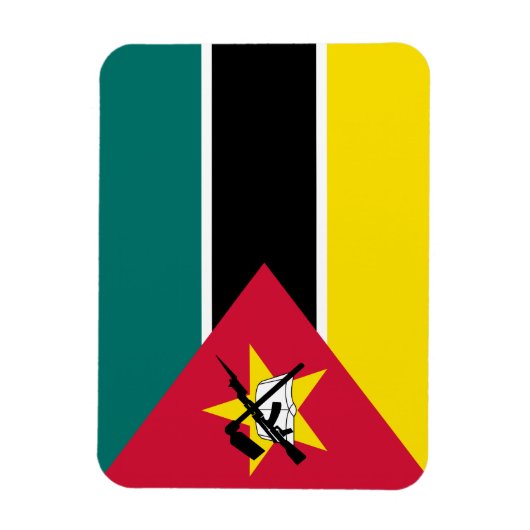 Mozambique vlag magneet (Verticaal)