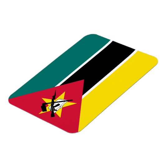Mozambique vlag magneet (Linkerzijde)
