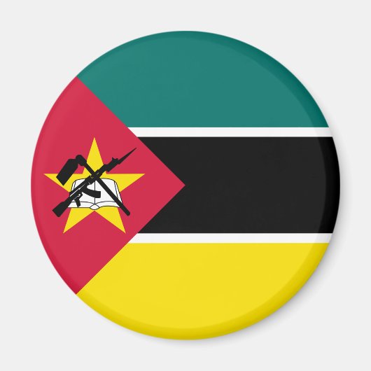 Mozambique vlag magneet (Voorkant)