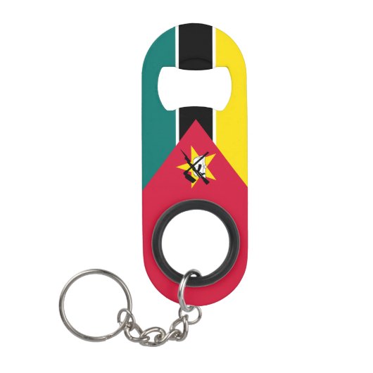 Mozambique vlag mini flessenopener (Voorkant)