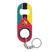 Mozambique vlag mini flessenopener (Achterkant)