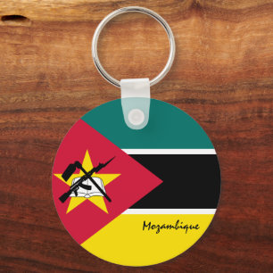 Mozambique Vlag & Mozambique patriotten/sport Sleutelhanger