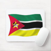 Mozambique Vlag Muismat (Met muis)