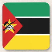 Mozambique Vlag Onderzetter (Voorkant)