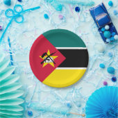 Mozambique vlag papieren bordje (Feest)