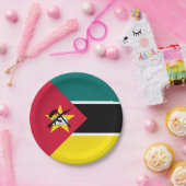 Mozambique vlag papieren bordje (Feest)