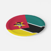 Mozambique vlag papieren bordje (Gekanteld)