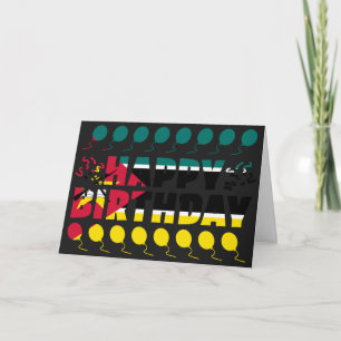 Mozambique Vlag Patriotic Birthday Kaart