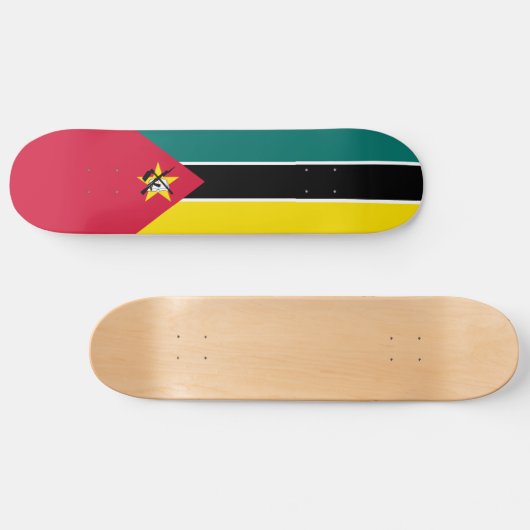 Mozambique vlag persoonlijk skateboard (Horizontaal)