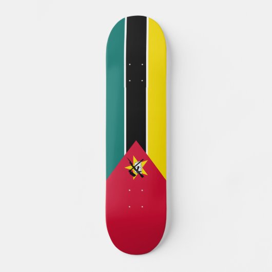 Mozambique vlag persoonlijk skateboard (Voorkant)