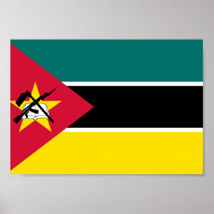 Mozambique vlag poster