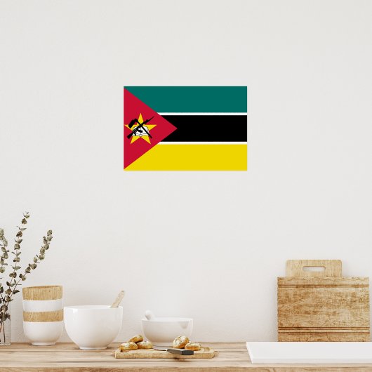 Mozambique vlag poster (Keuken)