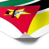 Mozambique Vlag Poster Print (Hoek)