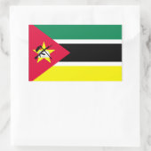 Mozambique vlag rechthoekige sticker (Tas)