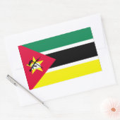 Mozambique vlag rechthoekige sticker (Envelop)