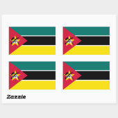 Mozambique vlag rechthoekige sticker (Vel)