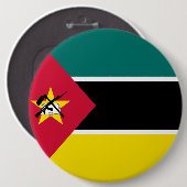 Mozambique vlag ronde button 6,0 cm (Voorkant /achterkant)