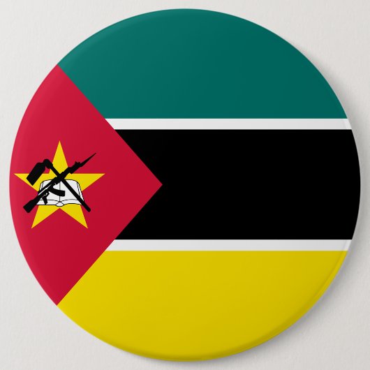 Mozambique vlag ronde button 6,0 cm (Voorkant)