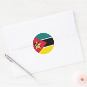 Mozambique vlag ronde sticker (Envelop)