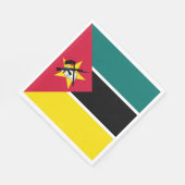 Mozambique vlag servet (Hoek)