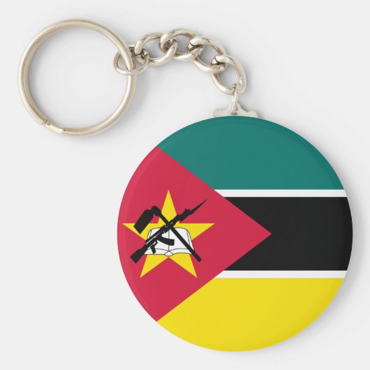 Mozambique vlag sleutelhanger (Voorkant)