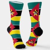 Mozambique vlag sokken (Gebogen)