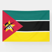 Mozambique vlag spandoek (Horizontaal)