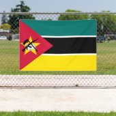 Mozambique vlag spandoek (Insitu)